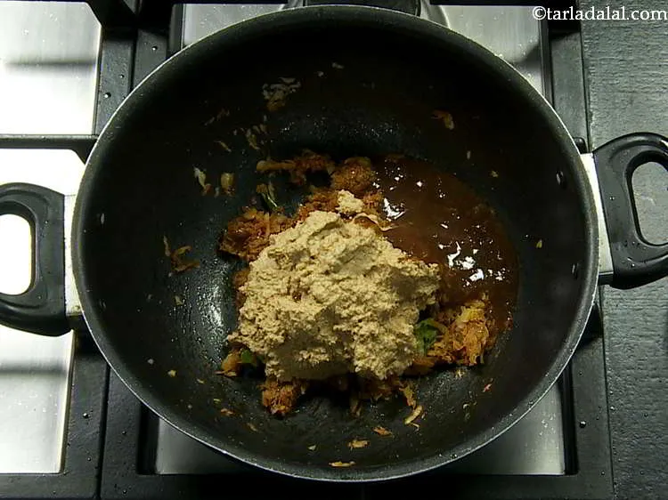 Step 29 – Add the tamarind pulp.