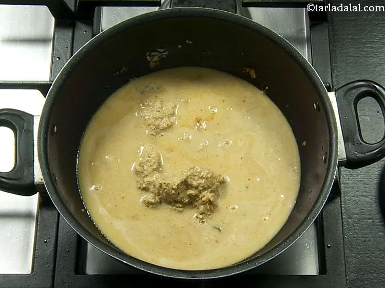 Step 30 – Add salt to taste and 2 cups of water.