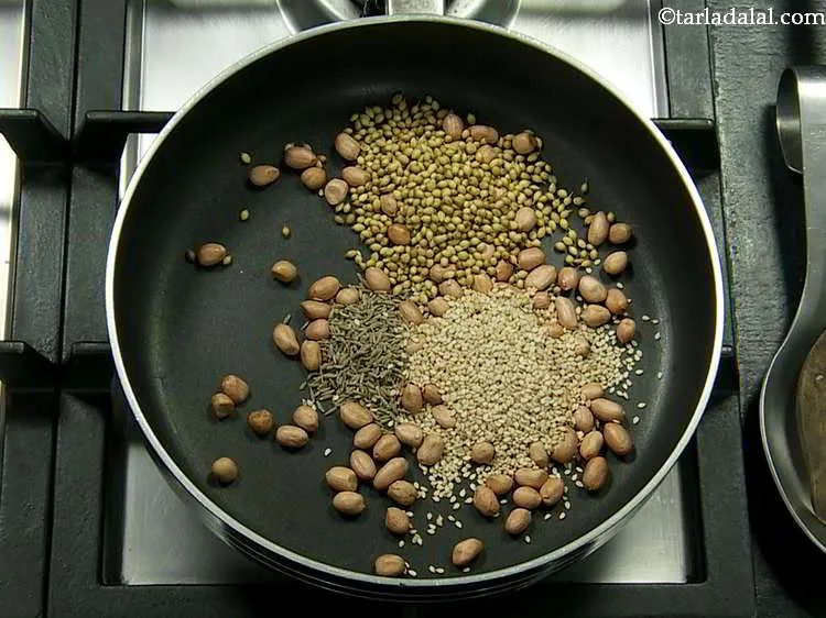 Step 9 – Add the coriander seeds.