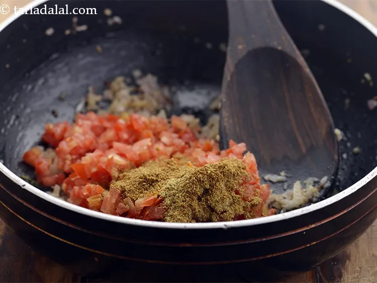 Step 22 – Add coriander powder and cumin seeds powder.