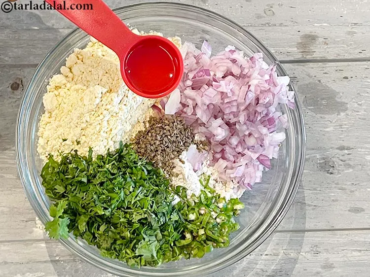 Step 8 – Add&nbsp;1 tbsp&nbsp;oil.