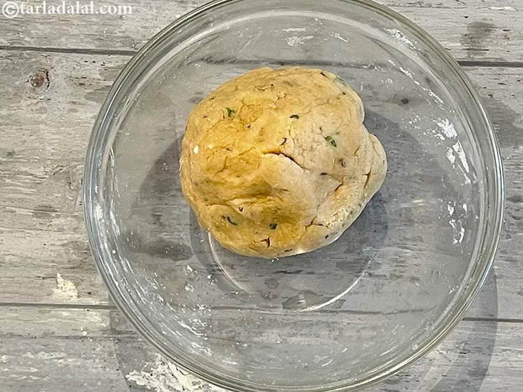 Step 12 – Knead into a stiff dough.