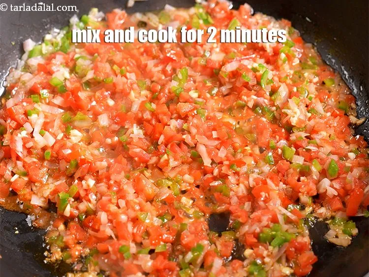 Step 11 – Mix well and cook on a medium flame for 2 minutes.