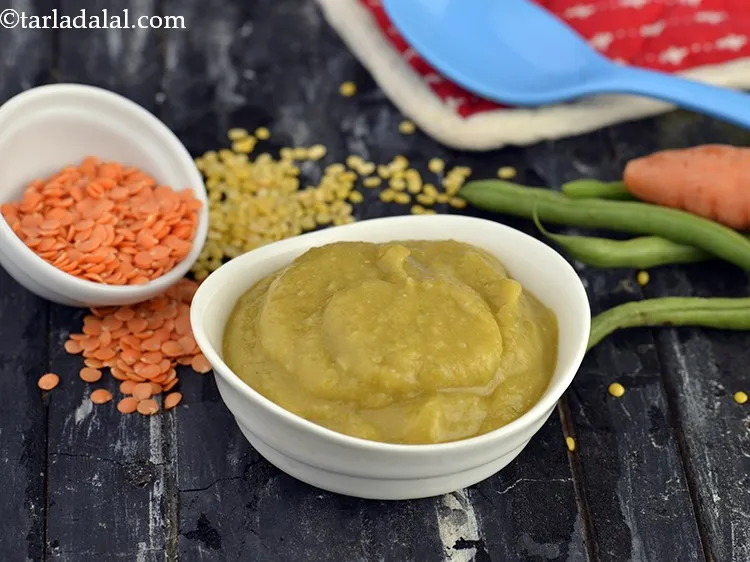 Step 27 – Transfer it into attractive bowl and feed&nbsp;<strong>mixed dal and vegetable mash for babies&nbsp;|&nbsp;mixed&nbsp;dal and vegetable …