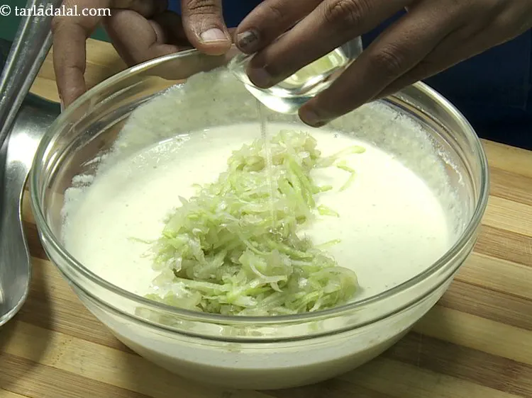 Step 14 – Add 1 tsp oil.