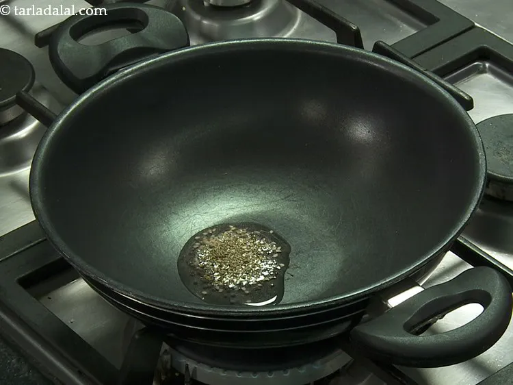 Step 26 – Add carom seeds. This is optional but, ajwain helps in digestion and gives a beautiful …