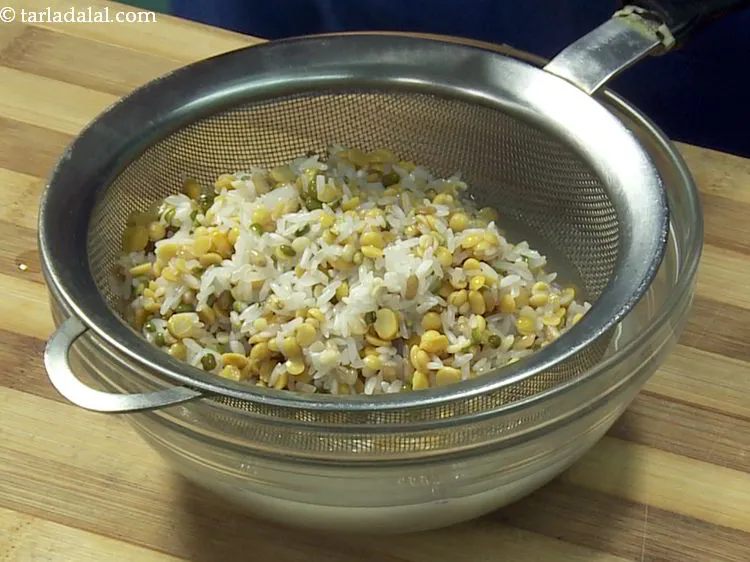 Step 5 – Drain the water using a strainer.