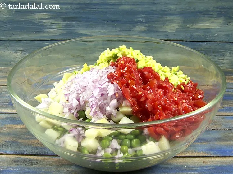 Step 33 – Add finely chopped raw mango if in season or else feel free to skip it.