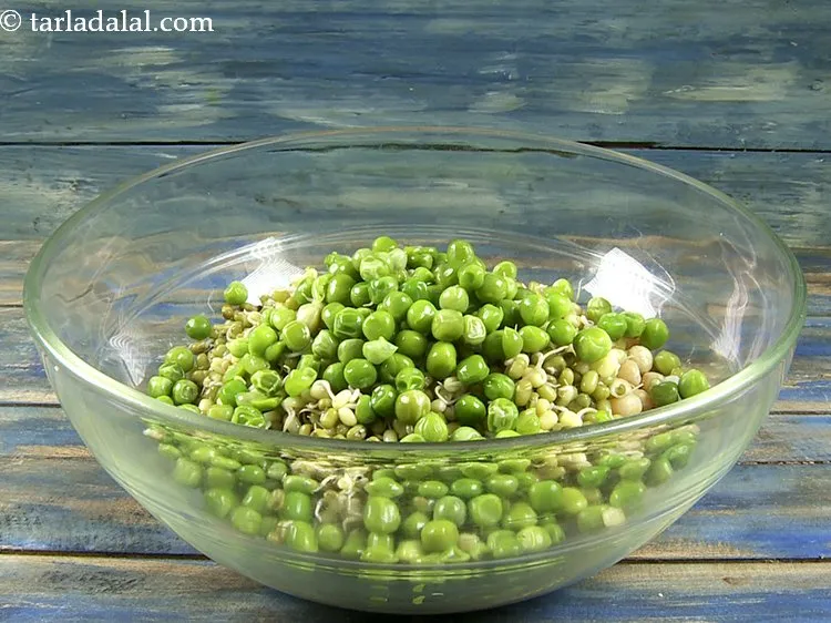 Step 29 – Add boiled green peas.