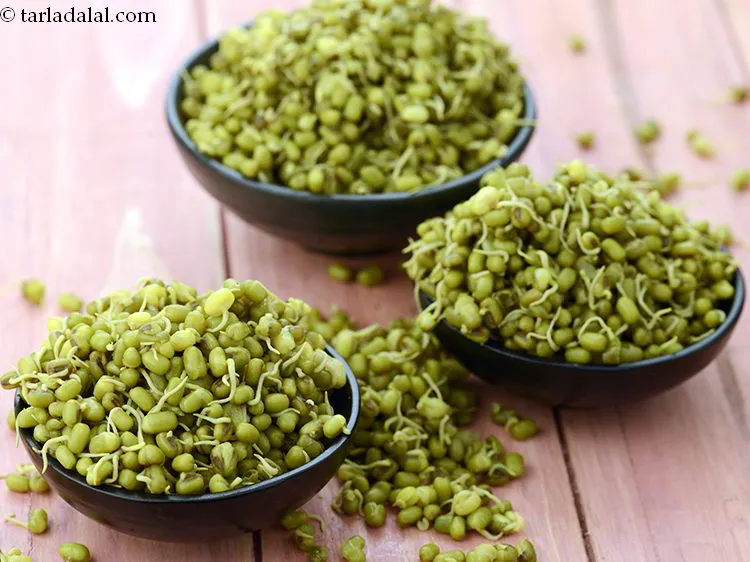 Step 20 – Drain the boiled moong sprouts and keep aside. Moong sprouts are nutrient-dense i.e. rich in …