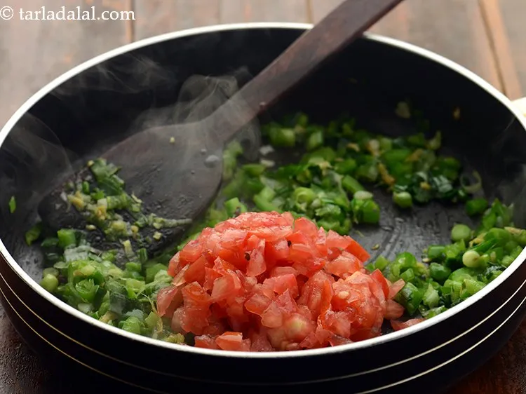 Step 18 – Add tomatoes.