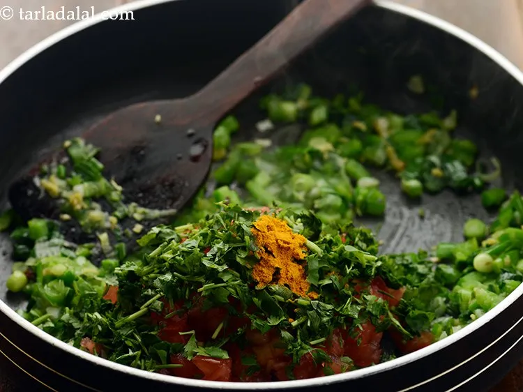 Step 20 – Add turmeric powder.&nbsp;