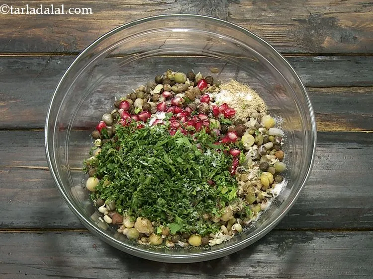 Step 11 – Add finely chopped coriander and salt to taste.