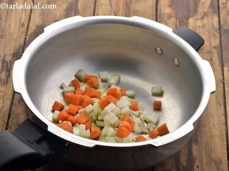 Step 35 – Then add chopped carrot. They provide good amounts of vitamin A.&nbsp;
