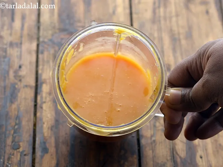 Step 42 – Blend till really smooth. Ensure that no vegetable pieces remain after blending, as that can …