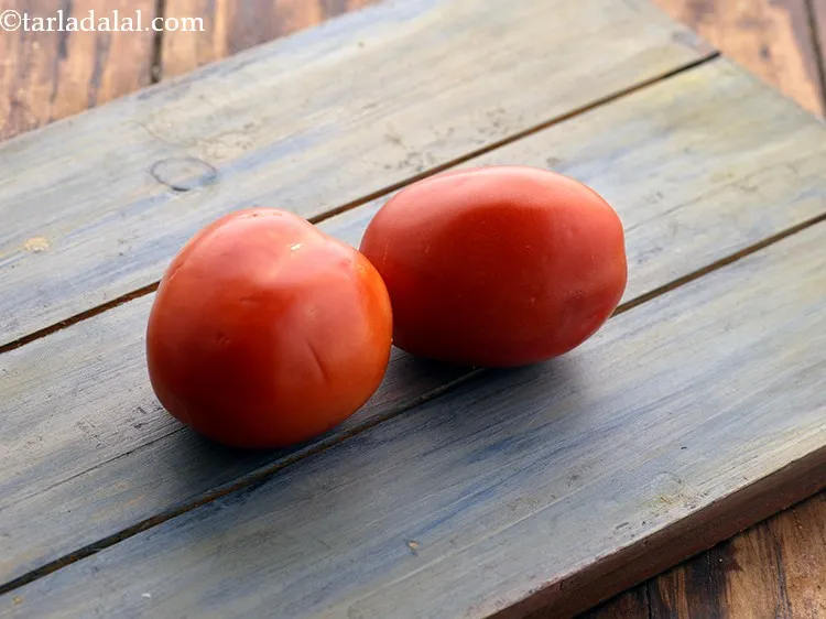 Step 26 – Finally to make <strong>Mixed Vegetable Soup for Babies and Toddler</strong> select good quality tomatoes. Look …