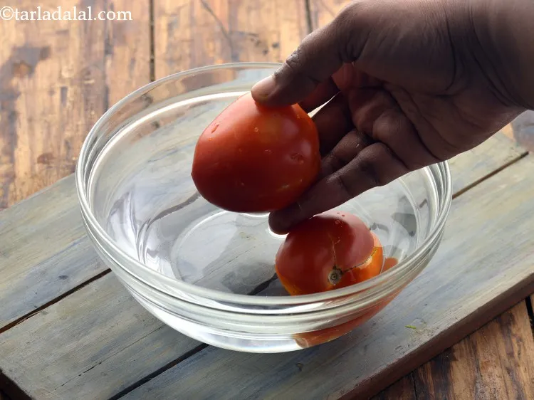 Step 27 – Wash the tomato very well with clean water to make it free of dirt if …