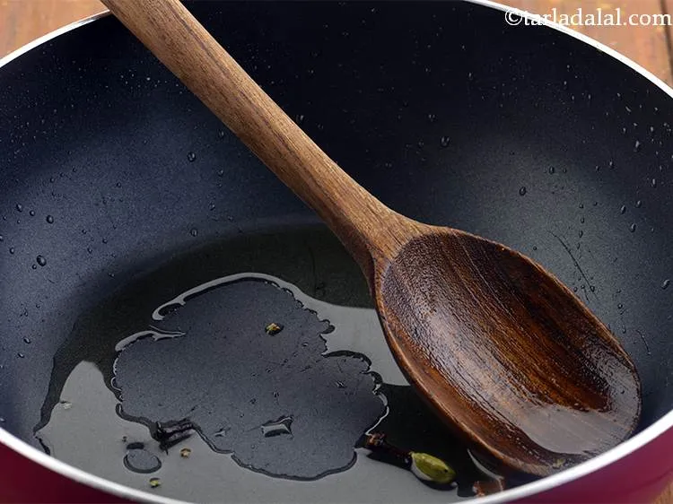 Step 22 – Saute for 30 seconds on a medium flame till they crackle.