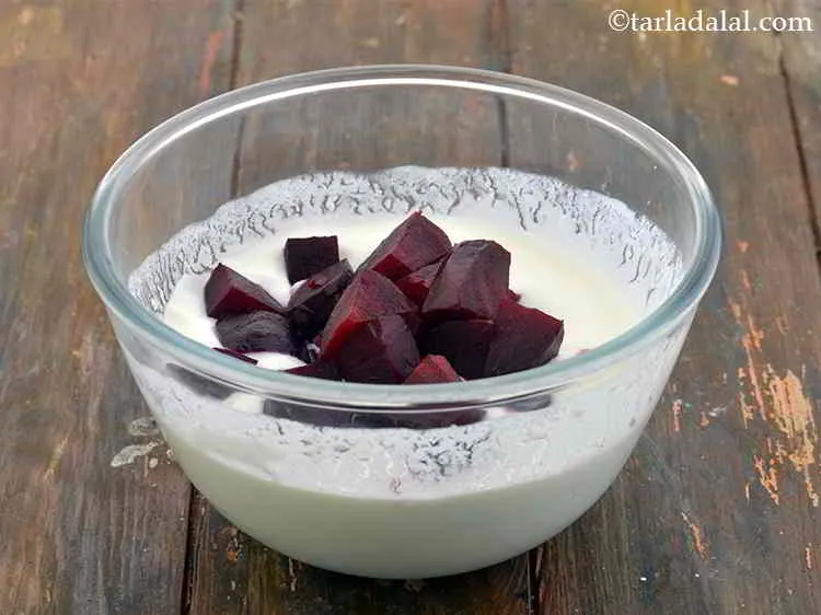 Step 4 – Now, add the cubed and boiled beetroot into it. Boiling the beetroots tenderizes them and …