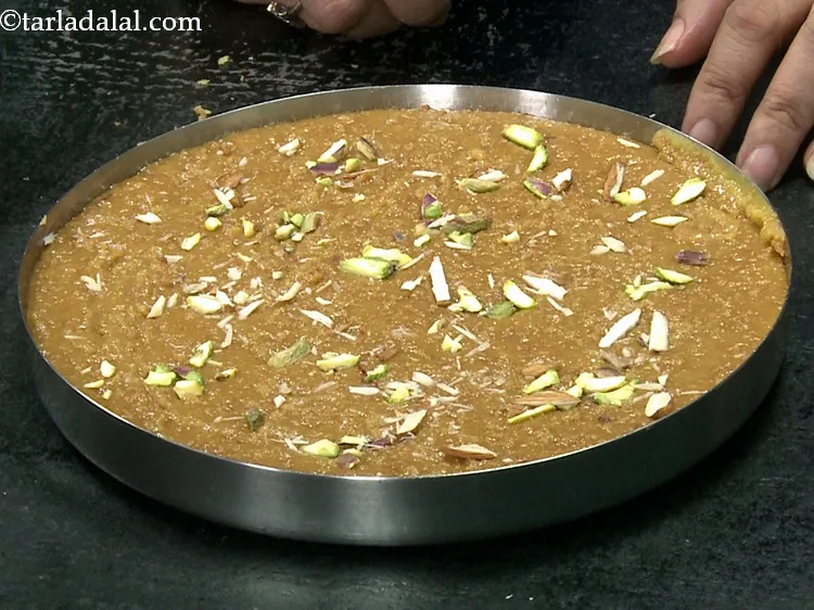 Step 35 – Keep&nbsp;<strong>Rajasthani</strong>&nbsp;<strong>Mohanthal</strong>&nbsp;aside to cool completely for 1 to 2 hours. In case it doesn&rsquo;t set even …