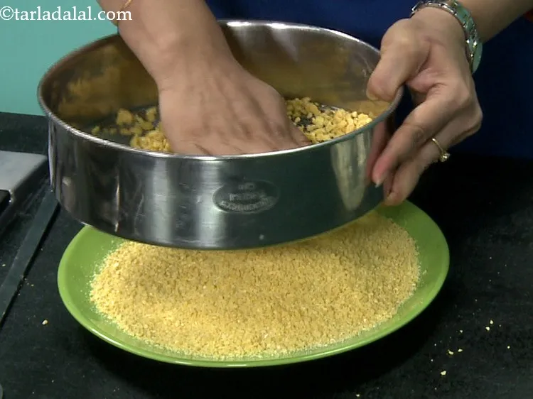 Step 12 – Sieve it using a sieve with big holes. This step is important, if missed the …