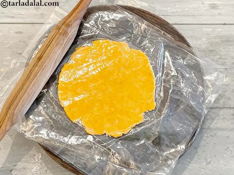 Step 19 – Roll to a diameter of 4 inches. Don&#39;t make the roti larger as it will …