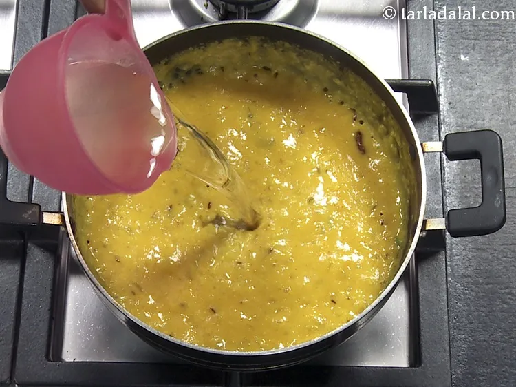 Step 38 – Add &frac12; cup water.