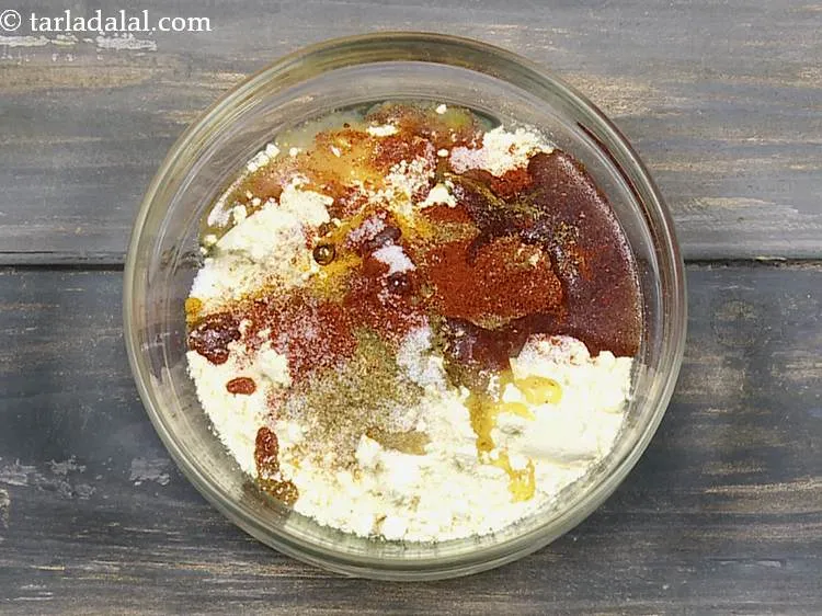 Step 5 – Add salt and 1 tbsp of oil.