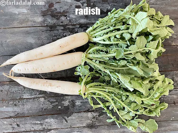 Step 3 – <meta charset="UTF-8" />This is what mooli (white radish) looks like.&nbsp;