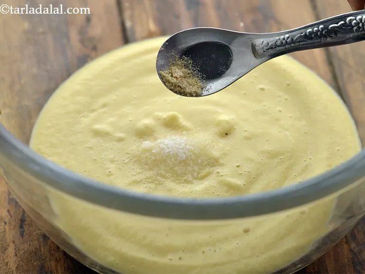 स्टेप 8 – हींग डालें। यह पाचन में सहायता करता है।