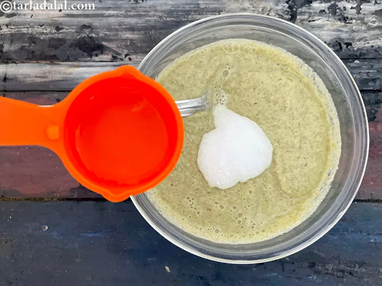 Step 23 – Immediately add&nbsp;1 tbsp of water over it.