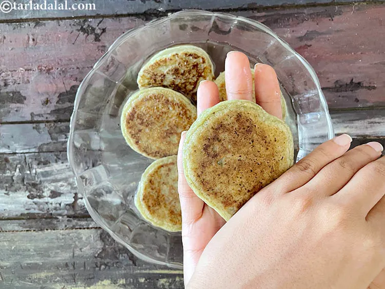 Step 35 – Thereafter, squeeze out the water with the palms&nbsp;of your hand.