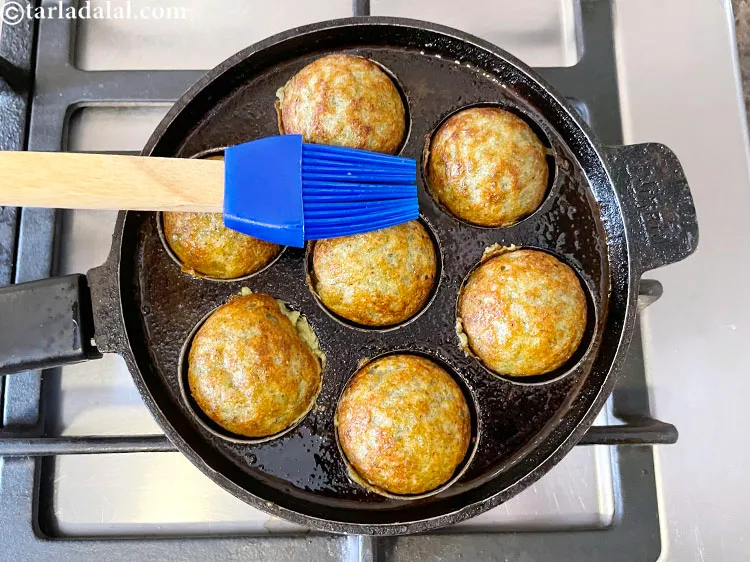 Step 57 – Grease the top with a little oil.&nbsp;