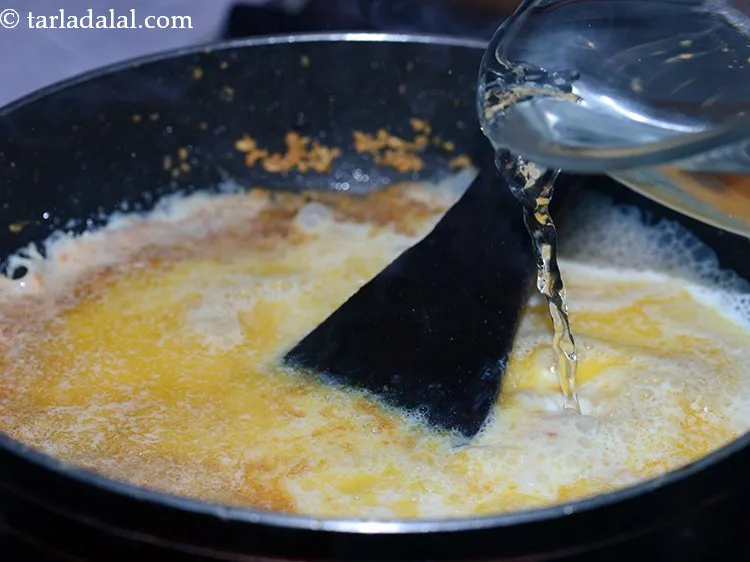 Step 15 – Add 1 cup of warm water.