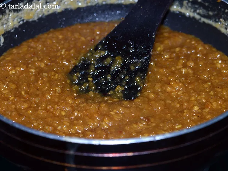 Step 21 – Mix&nbsp;<strong>moong dal halwa recipe |&nbsp;Rajasthani traditional moong dal halwa | authentic moong dal halwa |&nbsp;</strong>well …