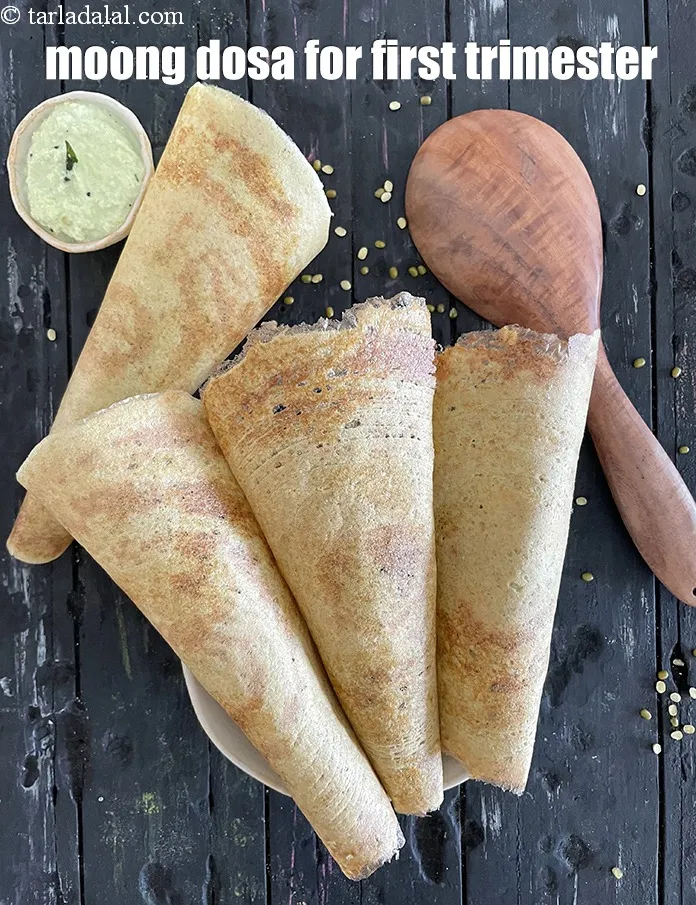 Step 26 – Serve&nbsp;<strong>moong dal dosa for pregnancy | moong dosa for first trimester | breakfast dal&nbsp;dosa during …