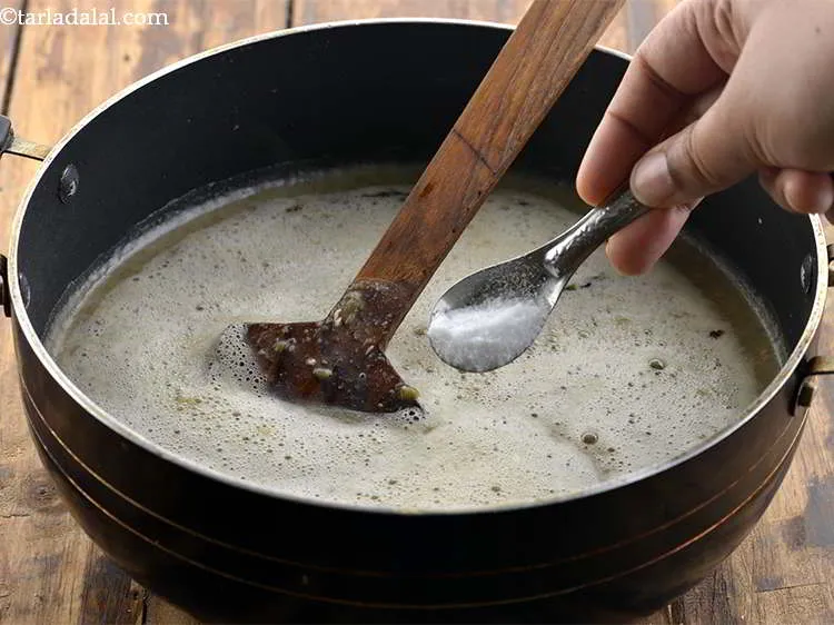 Step 15 – Add the salt to taste.