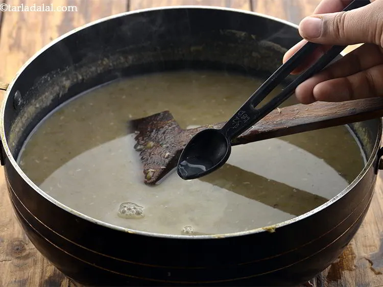 Step 18 – Add the lemon juice to give your&nbsp;<strong>moong soup | whole green moong dal soup | …