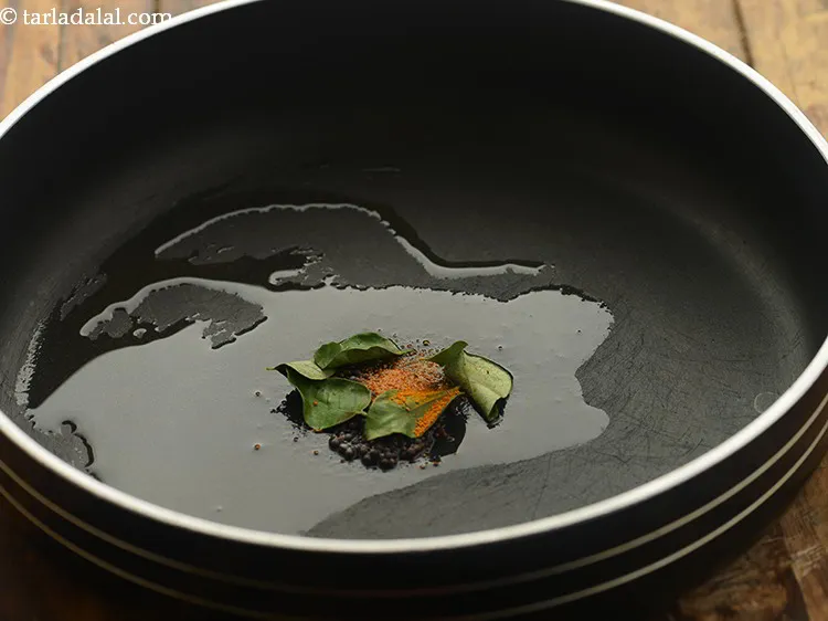 Step 19 – Add turmeric powder.