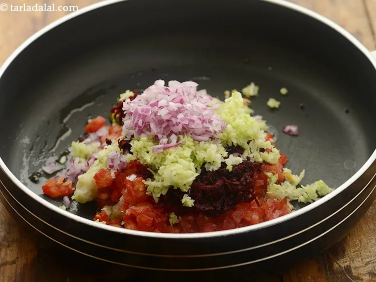Step 26 – Add finely chopped onions also.