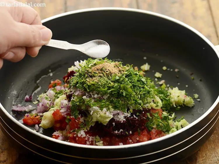 Step 30 – Add some salt. Do not add excess salt.