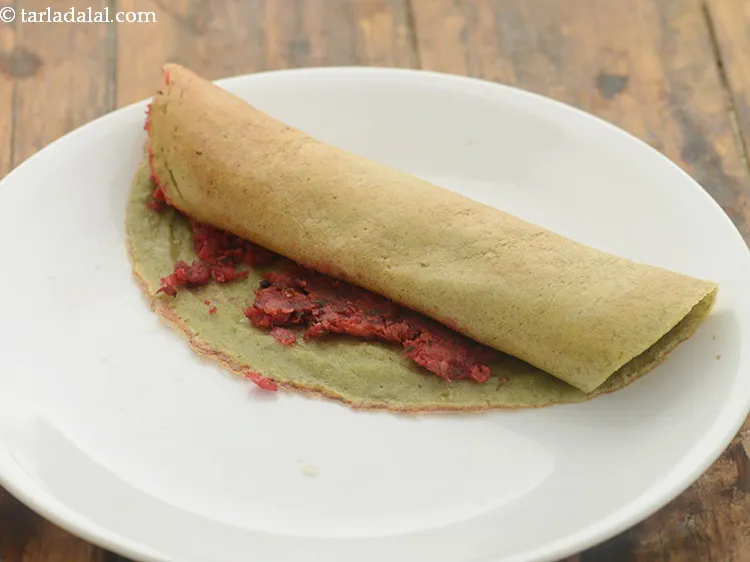 Step 39 – Repeat steps 2 to 5 to make 3 more dosas.