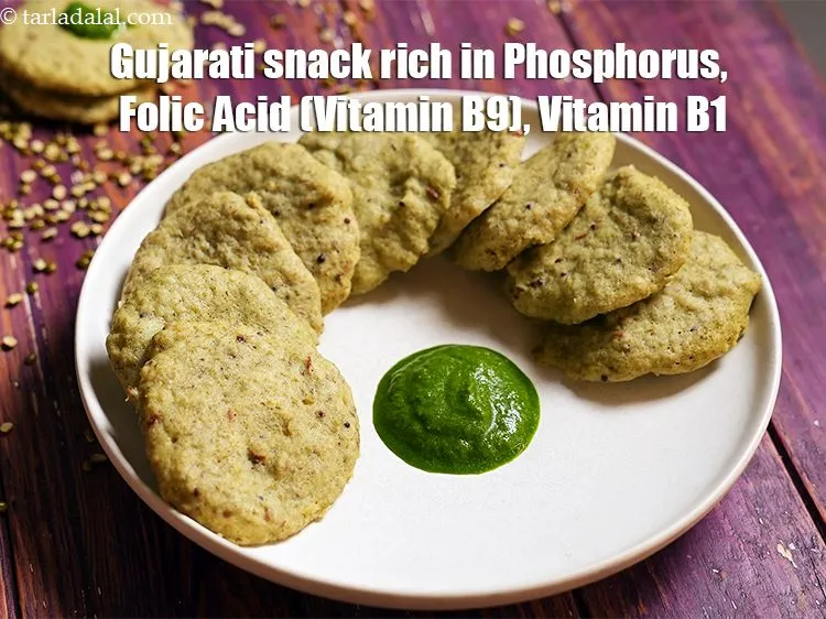 Step 43 – <strong>Moong Dal Pandoli&nbsp;are rich in below macronutrients, vitamins and minerals given in descending&nbsp;order (highest to …