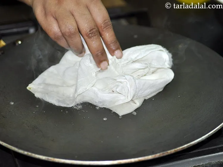 Step 31 – Wipe it off gently using a muslin cloth.