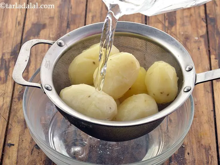 Step 7 – Refresh them using cold water to stop the cooking process.