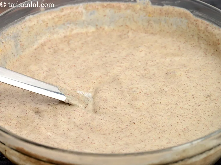 Step 49 – Gently mix the batter.