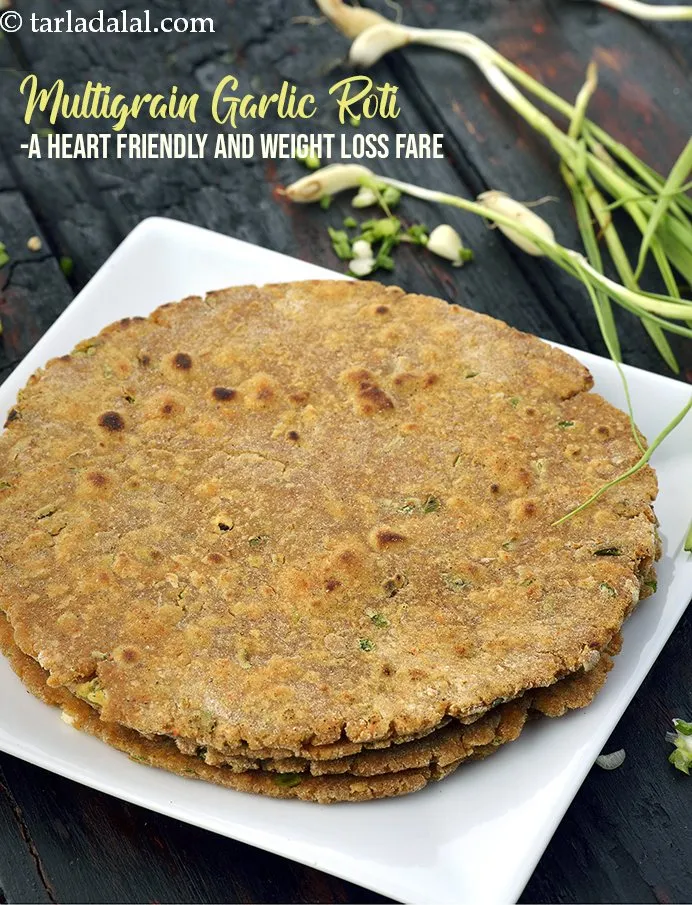 Step 22 – <strong>Multigrain Garlic Roti -A Heart Friendly and Weight Loss Fare.</strong>