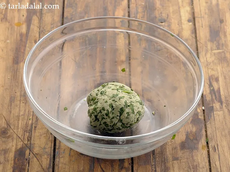 Step 17 – Mix well and knead into a soft dough.&nbsp;