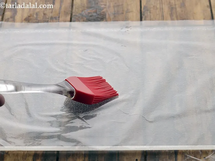 Step 18 – Lightly grease it with oil.