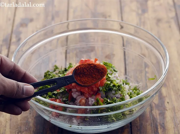 Step 11 – Also, we will be adding chilli powder. Skip adding if you don&rsquo;t prefer spicy food.